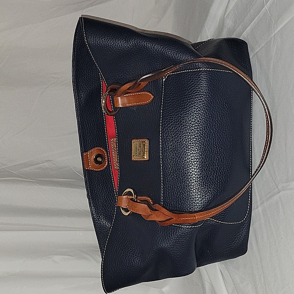 Dooney & Bourke Pebble Grain Tammy Tote, Dark Blue